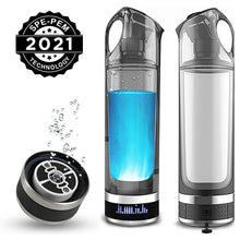 Load image into Gallery viewer, 2022 New | Best Portable Molecular Hydrogen Infused Water Generator Bottle | 2021 SPE PEM Membrane Technology Healthy Alkaline Ionizer USB Rechargeable Device Travel &amp; Home Machine. Buy Online Hydrogen Water Maker Machine, How to Make High Hydrogen Water Drinks at Home | Hydrogen Water Bottle Reviews for Best Price On Sale | Ships to USA Canada Worldwide Global Shipping | Purchase Order Amazon Best Buy Walmart Ebay Home Depot