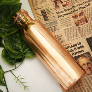 Handmade Pure Copper Thermos Travel Water Bottle | Ayurveda Copper Vessel | Hammered & Smooth 34 oz-The H2O™ Water Bottles-The H2O™ Water Bottles - Buy Now Order For Sale Best Price Online Shop Purchase Review Amazon Walmart Best Buy Free Shipping