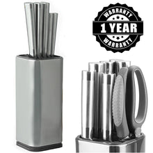 Load image into Gallery viewer, Universal Heavy Duty Professional Kitchen Knife Set Holder Box | Knives Storage Tool | Knife Organizer Bucket Case | Cutlery Knives Storage Utensils Organizer Set | Kitchen Knife Block | Chef Knife Drawers | Universal Knife Block with Slots for Scissors and Sharpening Rod Knife Holder Knives Storage - Knife Protector