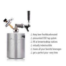 Load image into Gallery viewer, Portable Stainless Steel Pressurized Keg Growler | Kegerator for Home Brew Beer | 64 Ounce(2L)-The H2O™ Water Bottles-The H2O™ Water Bottles - Buy Now Order For Sale Best Price Online Shop Purchase Review Amazon Walmart Best Buy Free Shipping
