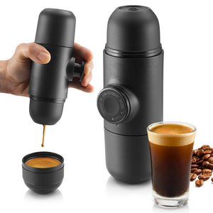Best Portable Mini Espresso Machine, Compatible Ground Coffee, Small Pocket Size Travel Coffee Maker, Manually Operated from Piston Action On the Go Manual Machine Mini Coffee Americano Espresso Maker Handheld Pressure Machine Pressing Cup For Travel Outdoor Hiking Backpack Size | Wacaco Minespresso Minipresso Buy