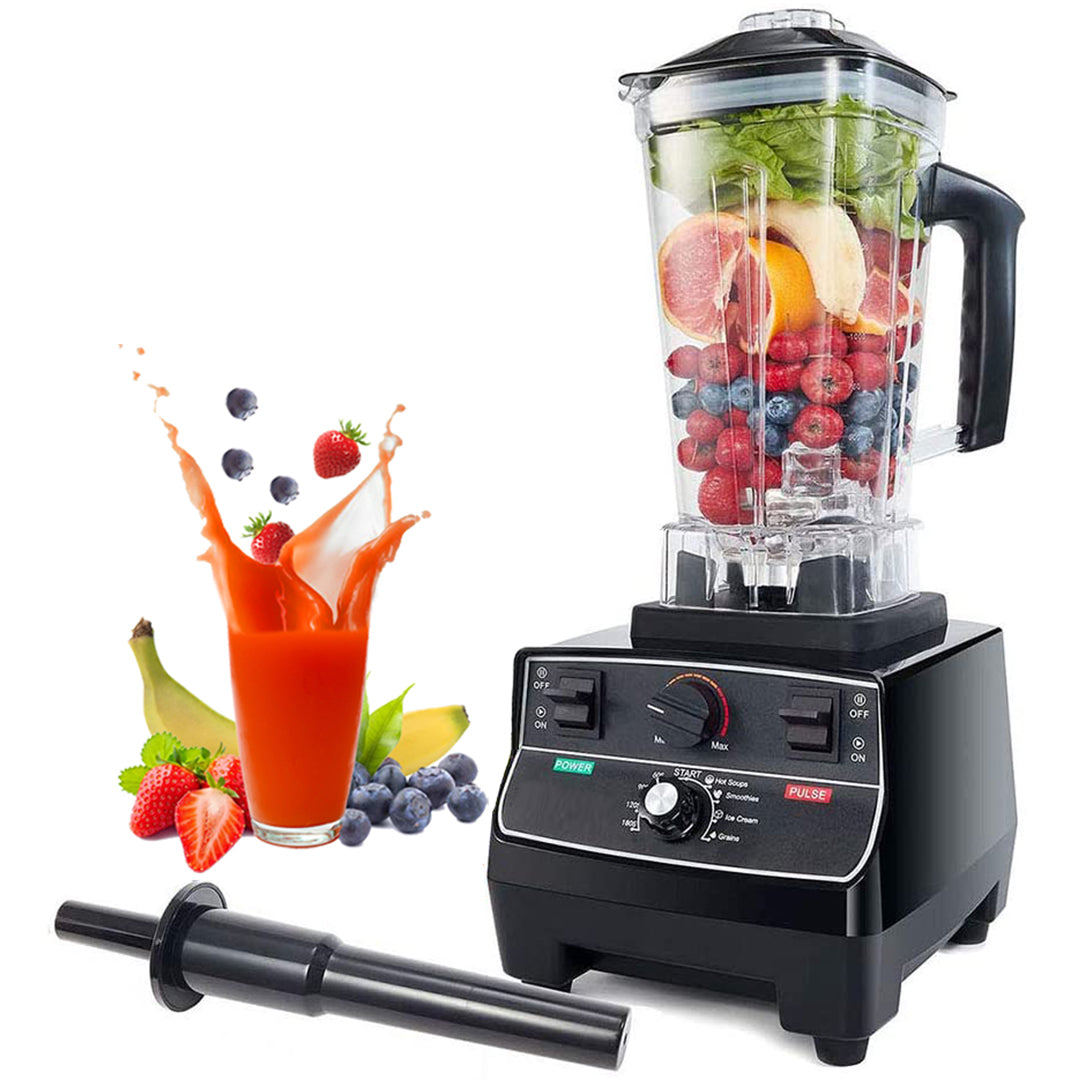 3HP Heavy Duty Professional Power Blender Commercial Blender Mixer Juicer Smoothie Maker High Power 2200W 2L (Red)
