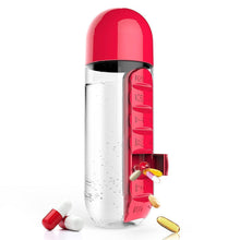 Load image into Gallery viewer, The H2O™ BPA Free Water Bottle With Daily Pill Organizer Box 20 oz-The H2O Water Bottles-Red-The H2O™ Water Bottles - Buy Now Order For Sale Best Price Online Shop Purchase Review Amazon Walmart Best Buy Free Shipping