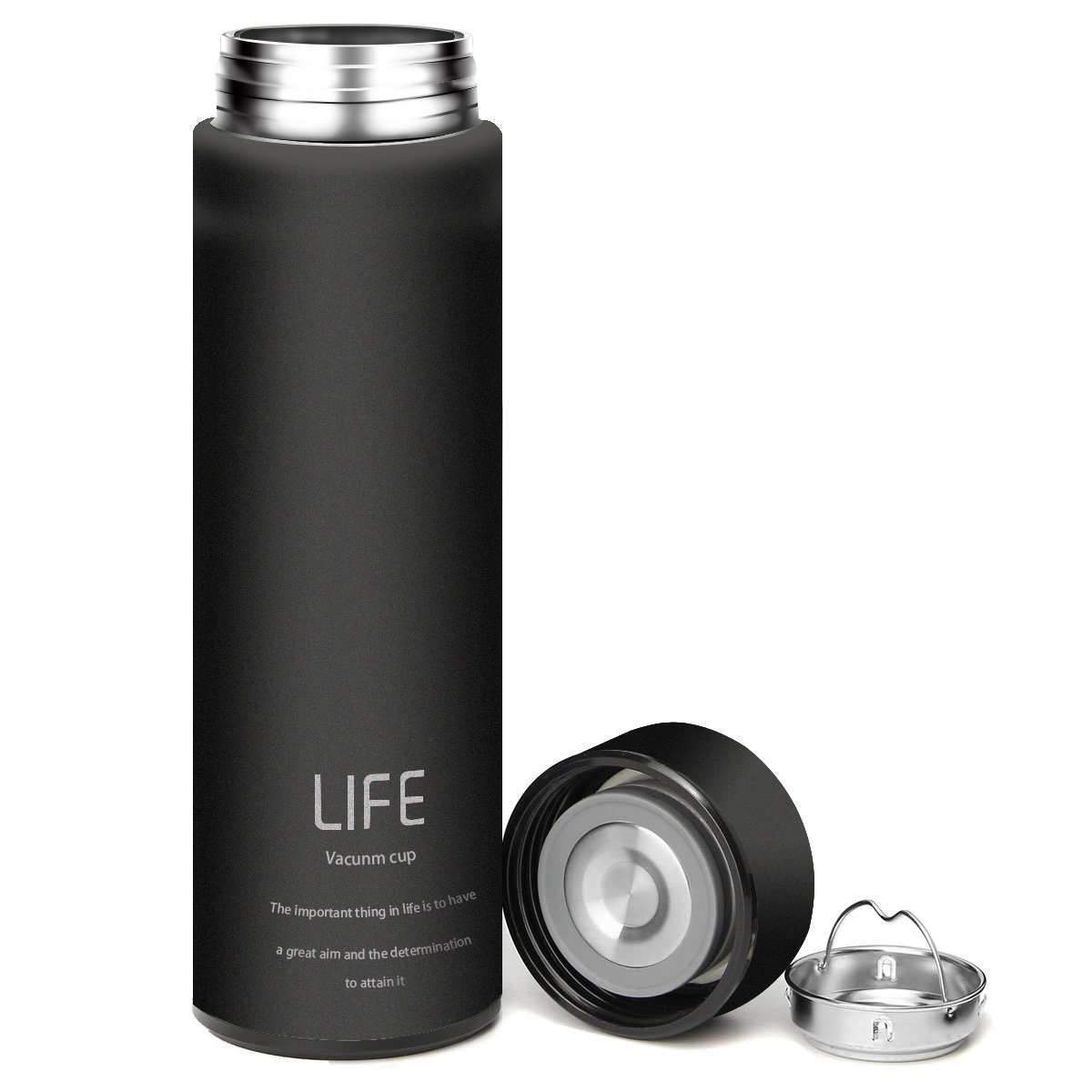 New Double-layer Vacuum Stainless Steel Portable Coffee Cup Simple Car  Mounted Men's and Women's High-value Handy Thermos Cup