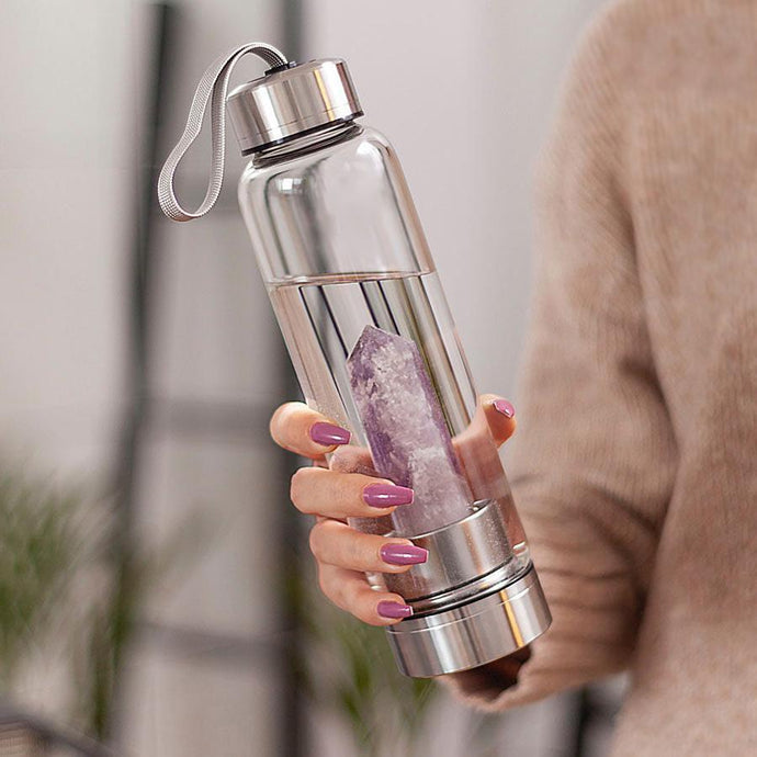 What are the benefits of elixir natural gem infused water bottle?