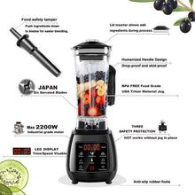 Load image into Gallery viewer, 2200W 3HP Heavy Duty Fruit Blender Mixer, Food Processor 70 oz | Commercial &amp; Home | New Touchscreen-The H2O™ Water Bottles-The H2O™ Water Bottles - Buy Now Order For Sale Best Price Online Shop Purchase Review Amazon Walmart Best Buy Free Shipping