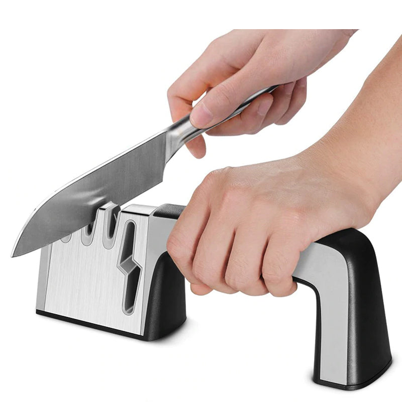 3-stage Professional Knife And Scissor Sharpener - Sharpen And