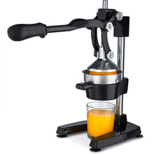 Load image into Gallery viewer, Buy the best heavy duty, commercial, hand held press, manual orange pomegranate citrus squeezer. Professional restaurant, industrial kitchen, bar, street shop. Hand operated traditional orange juicer for sale buy order online 304 stainless steel price reviews cast iron
