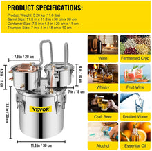 Load image into Gallery viewer, 100% STAINLESS STEEL PRO ALCOHOL DISTILLER KIT | 3 POTS