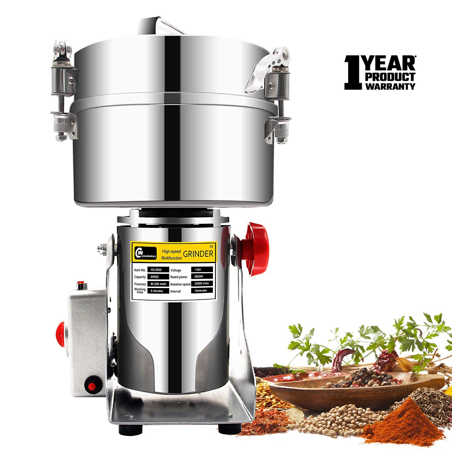 Grains Spices Hebals Cereals Coffee Dry Food Grinder Mill Grinding Machine  Gristmill Flour Crusher From Lewiao321, $1,552.77