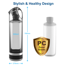 Load image into Gallery viewer, Best Portable Molecular Hydrogen Rich Water Generator Bottle | 2019 SPE PEM Technology Healthy Alkaline Ionizer USB Rechargeable Device Travel &amp; Home Machine. Buy Online
