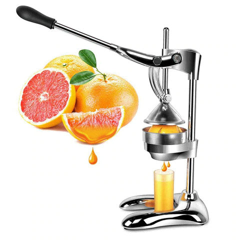 Lemon Squeezer Citrus Juicer Hand Press Heavy Duty Manual Squeeze Juice Extractor Maker Orange Lime Grapefruit Presser, Silver