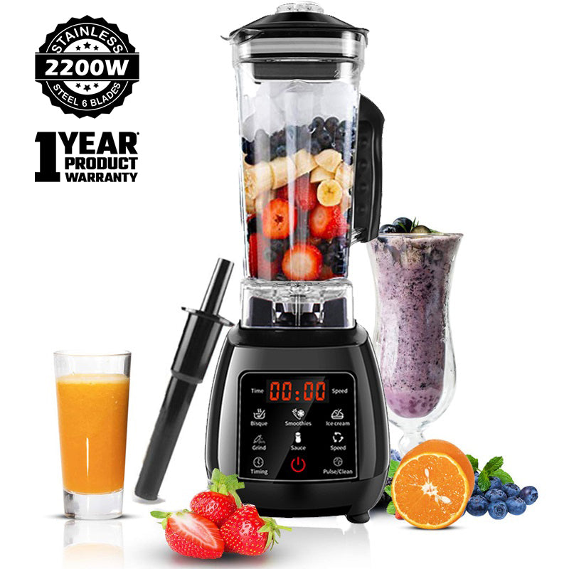 2200W High Power Countertop Blender for Smoothies, Soups & Frozen Drinks
