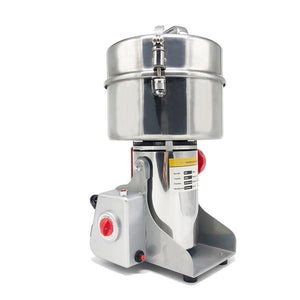 700g Electric Grain Mill Grinder, High Speed 2500W Commercial Spice Grinders,  Stainless Steel Pulverizer Powder Machine