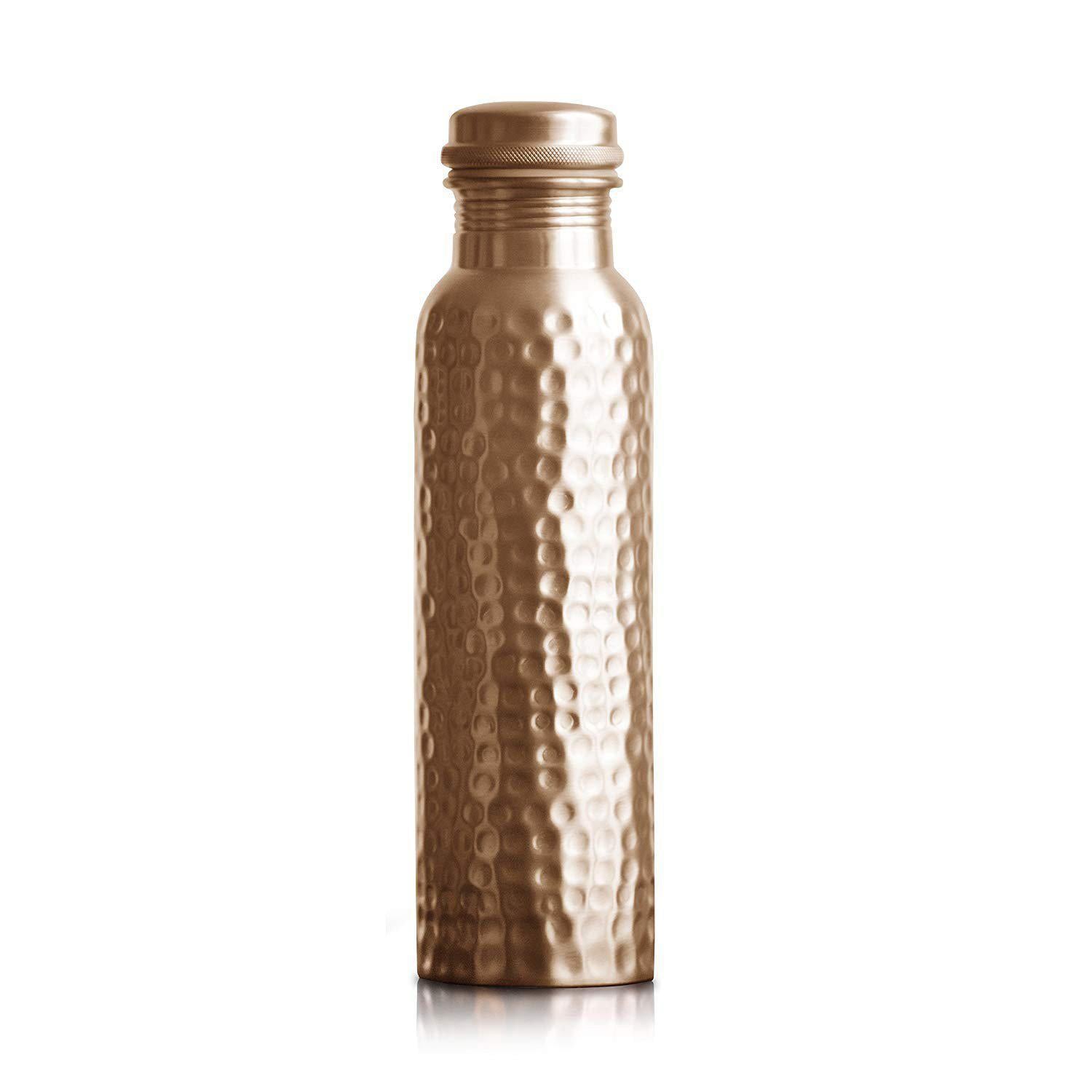 Prakti Copper Wellness Water Bottle: 100% Pure Copper for Hydration