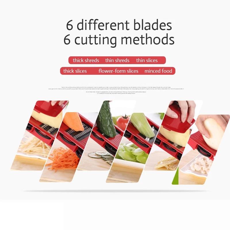 Stainless Steel 6 Blades Vegetable Slicer – Cifer