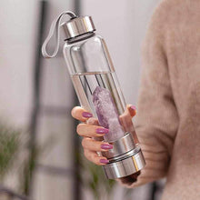 Load image into Gallery viewer, Natural Quartz Gemstone Infuser Water Bottle | New Crystal Elixir Stones-The H2O Water Bottles-The H2O™ Water Bottles - Buy Now Order For Sale Best Price Online Shop Purchase Review Amazon Walmart Best Buy Free Shipping
