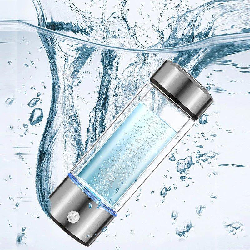 LevelUpWay - Model 2019 - Glass Hydrogen Generator Water Bottle SPE PEM Tech