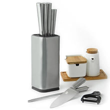 Load image into Gallery viewer, Universal Heavy Duty Professional Kitchen Knife Set Holder Box | Knives Storage Tool | Knife Organizer Bucket Case | Cutlery Knives Storage Utensils Organizer Set | Kitchen Knife Block | Chef Knife Drawers | Universal Knife Block with Slots for Scissors and Sharpening Rod Knife Holder Knives Storage - Knife Protector