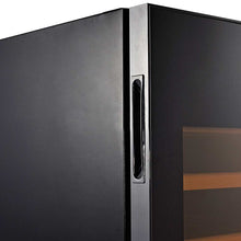Load image into Gallery viewer, 2020 New Design Blue Interior Light Thermostatic Wine Cooler / Refrigerator with Digital Touch Screen Commercial &amp; Home | Freestanding Champagne Chiller Counter Top Wine Cellar with Temperature Display | Adjustable Temperature Wine Cabinet | Stand Alone Wine Cooler Rack | Glass Bottle Best Wine Refrigerator Buy Online