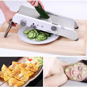 Professional Heavy Duty Vegetable Cutter & Mandoline Slicer with Adjustable Stainless Steel Blades-The H2O™ Water Bottles-The H2O™ Water Bottles - Buy Now Order For Sale Best Price Online Shop Purchase Review Amazon Walmart Best Buy Free Shipping