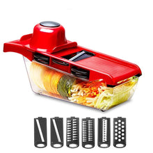 Load image into Gallery viewer, Multi Function 6-in-1 Vegetable Cutter &amp; Mandoline Slicer with Interchangeable Stainless Steel Blades-The H2O™ Water Bottles-The H2O™ Water Bottles - Buy Now Order For Sale Best Price Online Shop Purchase Review Amazon Walmart Best Buy Free Shipping