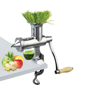 Heavy Duty Manual Wheatgrass Juicer | Pure 304 Stainless Steel