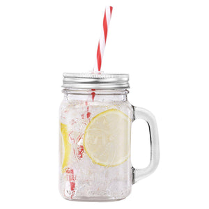 The H2O™ Country Series Glass Mason Jar Mug with Metal Lids and Straws, Set of 4, 15 oz-The H2O Water Bottles-The H2O™ Water Bottles - Buy Now Order For Sale Best Price Online Shop Purchase Review Amazon Walmart Best Buy Free Shipping