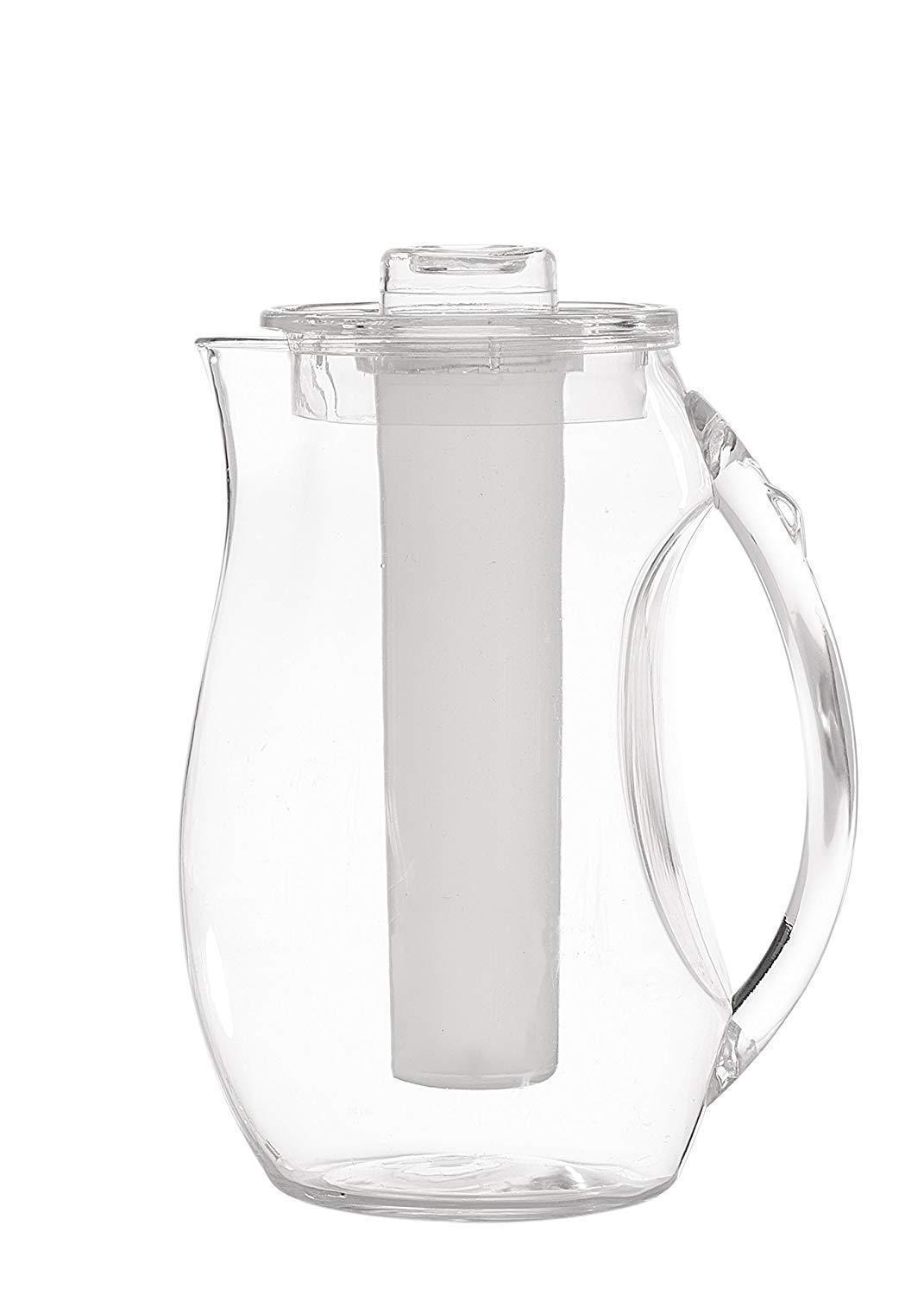 Water Infuser Pitcher – Fruit Infuser Water Pitcher By Home Essentials –  Shatterproof Acrylic Pitcher – Elegant Durable Design – Ideal for Iced Tea